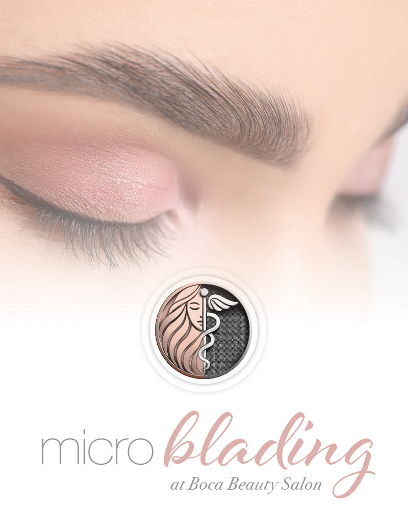 Microblading and brow services at Boca Beauty Salon in Boca Raton